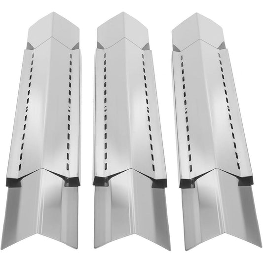 3-pack adjustable 3-piece stainless steel heat tents 31-64 cm for Weber, Napoleon, Char-Broil & gas grills.
