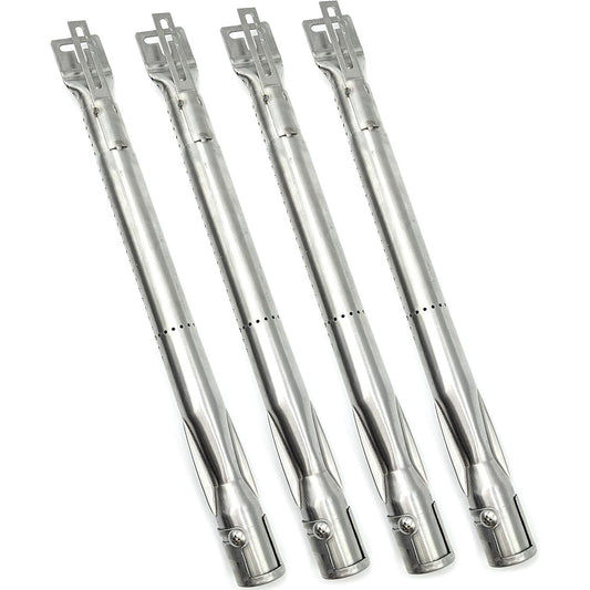 4-pack adjustable stainless steel burner tubes 35.5-48.5 cm for Napoleon, Kenmore, Char-Broil & gas grills.
