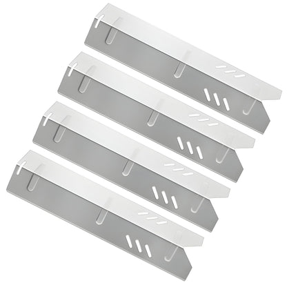 4-pack stainless steel heat tents measuring 38x9.7 cm for Backyard Grill, Uniflame, & Dyna-Glo gas grills.