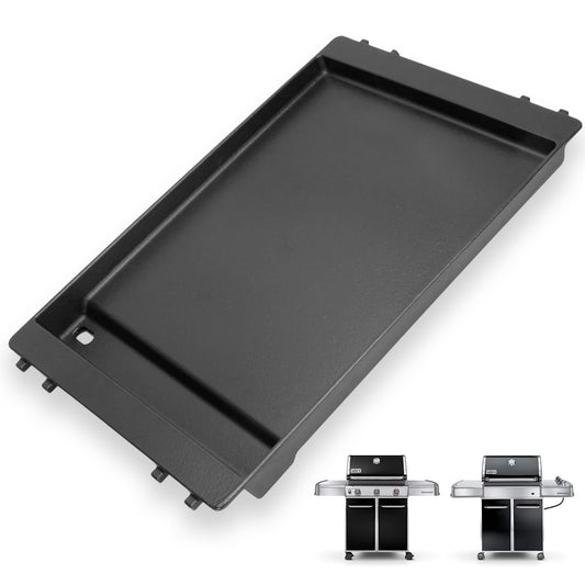 Cast iron deep griddle for Weber Genesis 300 series grills, replaces Weber 7566.