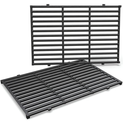 7638 Cast iron Grill Grates for Weber Spirit 300 Series (E-310/E-320/S-310/S-320), Spirit 700, Silver/Gold/Platinum B & C, Genesis 1000-5000 Gas Grills, 44.5 cm x 30.2 cm each