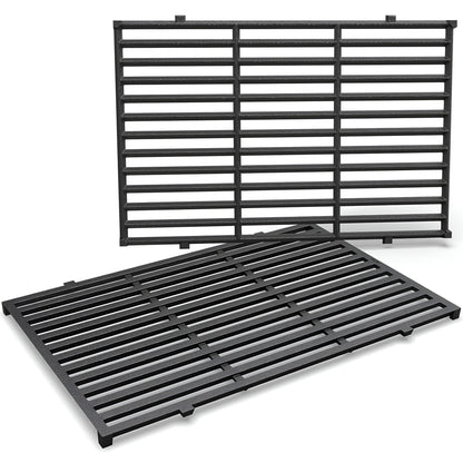 7638 Cast iron Grill Grates for Weber Spirit 300 Series (E-310/E-320/S-310/S-320), Spirit 700, Silver/Gold/Platinum B & C, Genesis 1000-5000 Gas Grills, 44.5 cm x 30.2 cm each