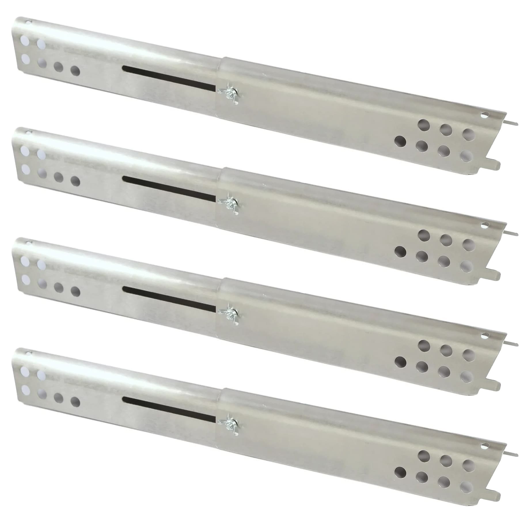 4-pack adjustable stainless steel heat tents 37-51 cm replacing Charbroil G4328M00W1 G3610003W1 4-burner gas grills.