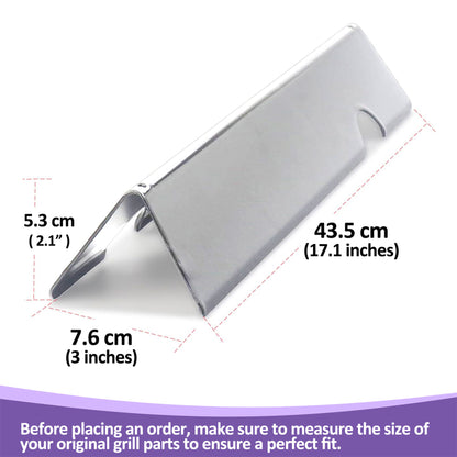 66033/66797 Flavorizer Bars for Weber GS4 Genesis II 400 / LX 400 Series E-410/ S-410/ SE-410/ E-435 / S-435/ LX E/S-440 Gas Grills, Stainless Steel