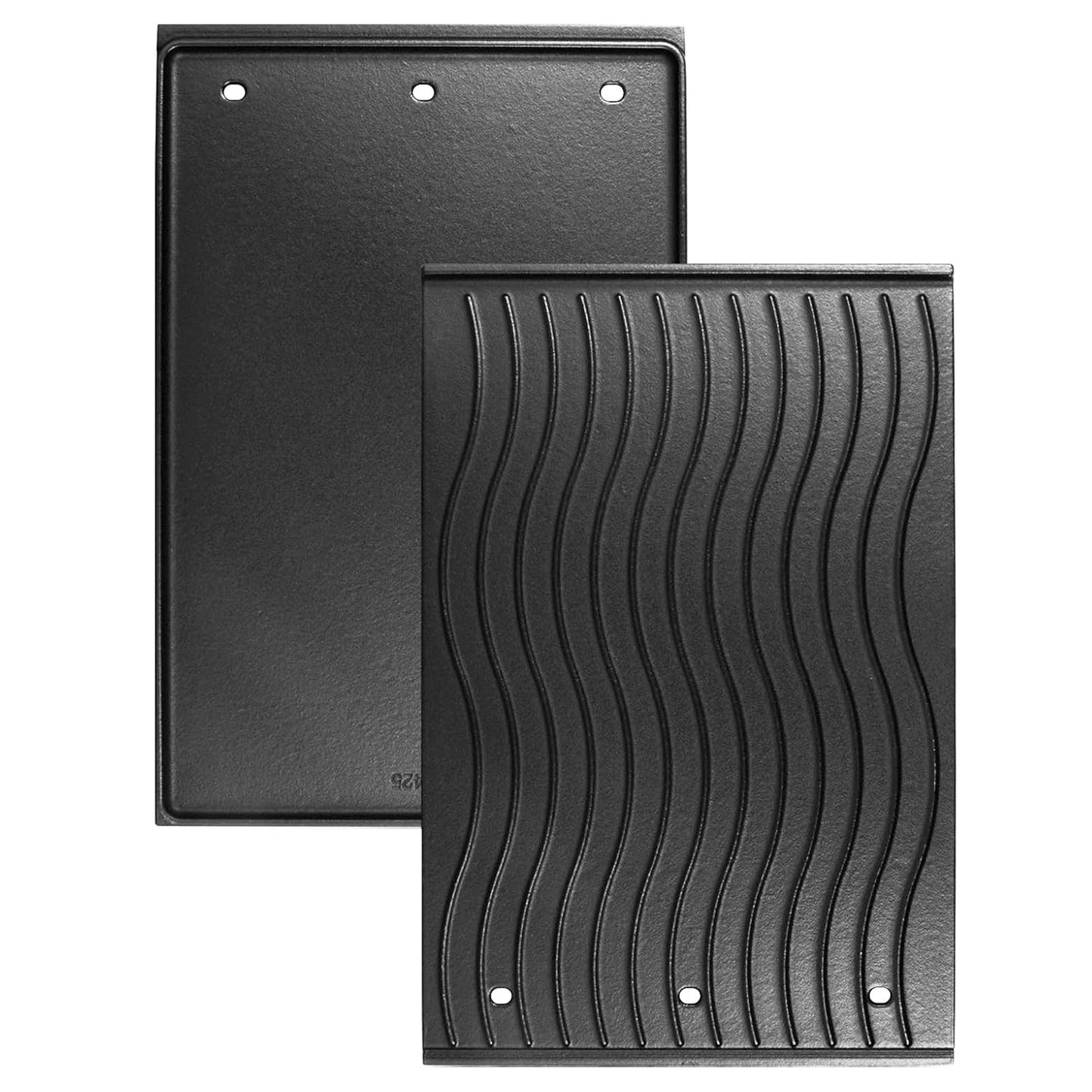 Reversible enameled cast iron griddle replacing Napoleon 56426 for Rogue 425, 525, 625 & Freestyle 365, 425 grills.