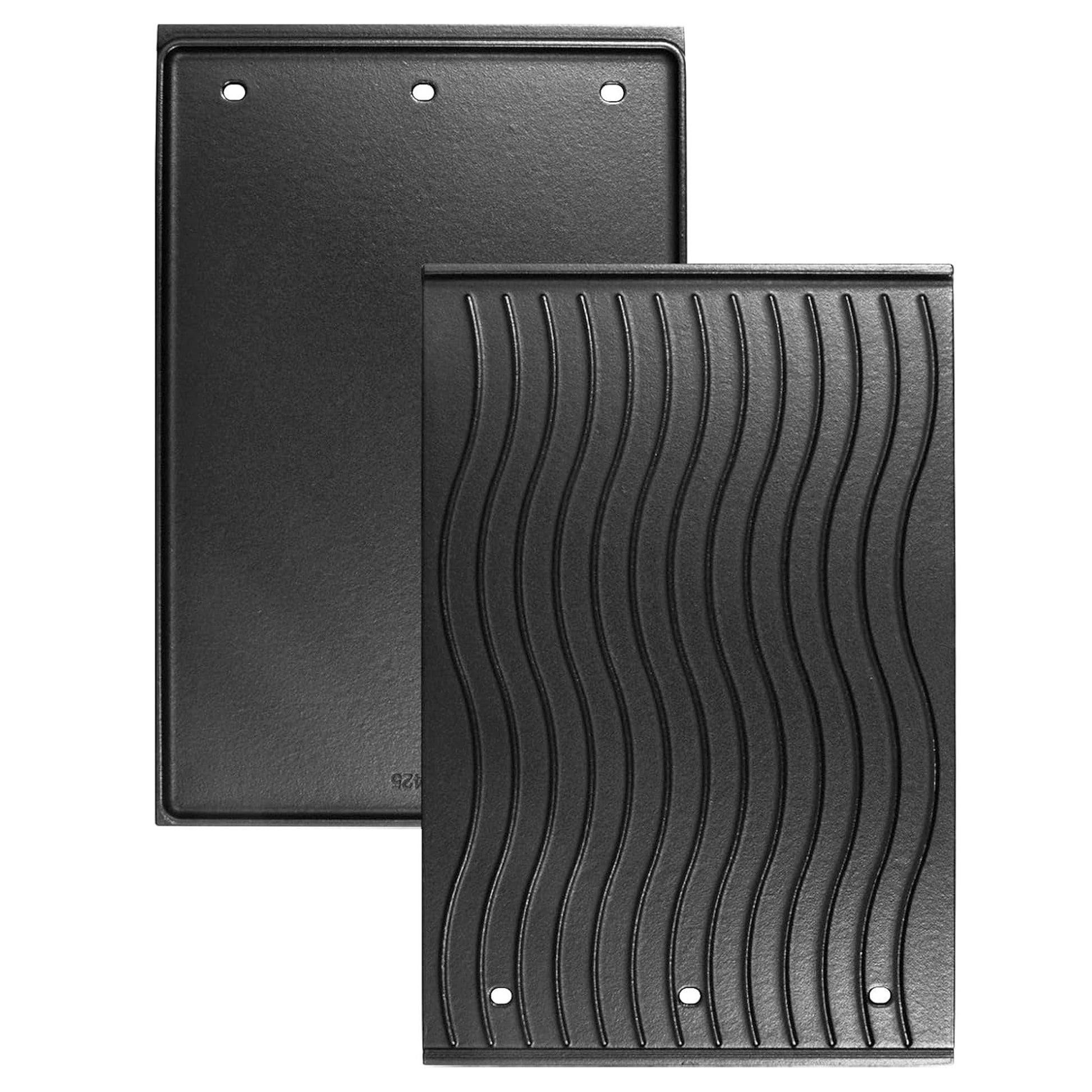 Reversible enameled cast iron griddle replacing Napoleon 56426 for Rogue 425, 525, 625 & Freestyle 365, 425 grills.