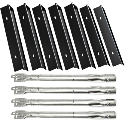 7- pack Porcelain sear plates & 4-pack adjustable stainless burners replacing Napoleon N305-0082 & N100-0044 for Prestige 500 grills.