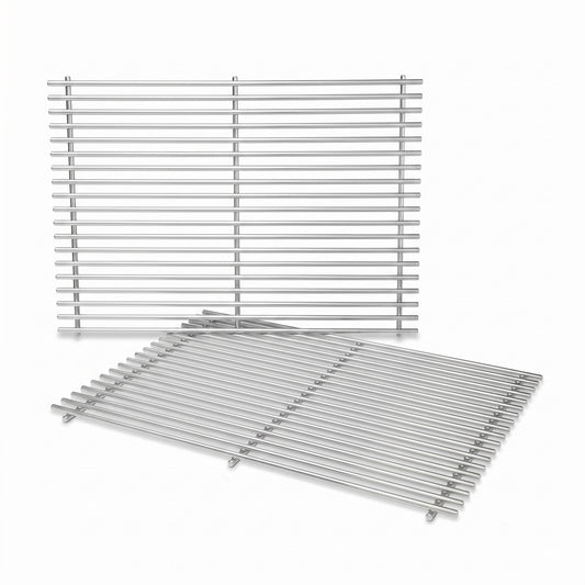 stainless steel grill grates set replacement for Napoleon LEX, lifestyle, Mirage & Legend 485 series gas grills.