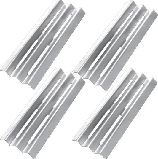 4 stainless steel sear plates measuring 42x15.25 cm for Napoleon LEX 485, LEX 605, LEX 730 & Mirage gas grills.