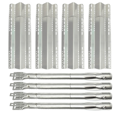 4-pack adjustable stainless sear plates & 4-pack burners for Napoleon LEX, Mirage & Legend 485, 605, 730 series gas grills.