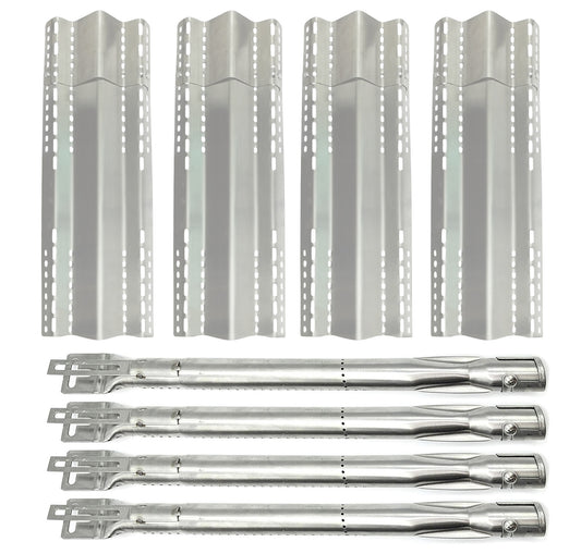 4-pack adjustable stainless sear plates & 4-pack burners for Napoleon LEX, Mirage & Legend 485, 605, 730 series gas grills.