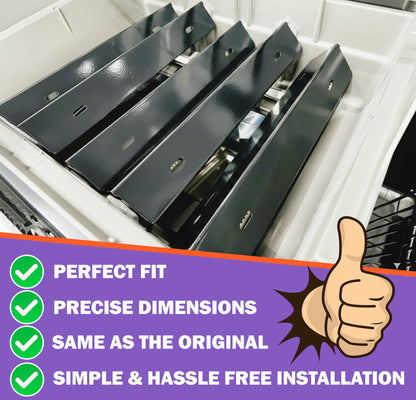 5-Pack Replacement Sear Plates for NAPOLEON Rogue 425 Series Grills (Fits PRO, XT, SE Models), Enameled Steel