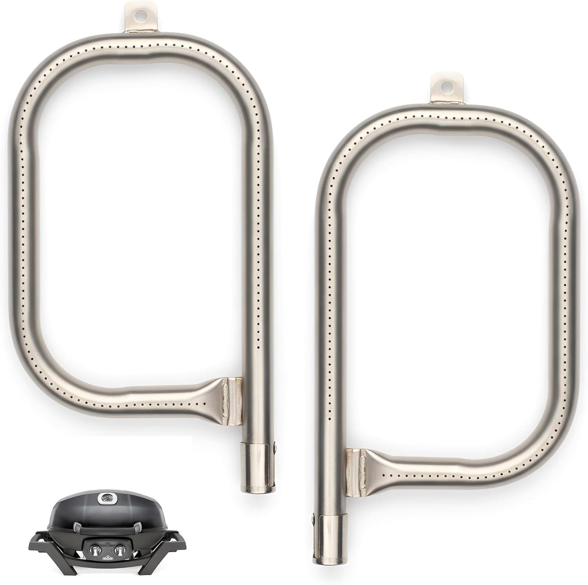 2-pack stainless steel burners for Napoleon TravelQ 285 series (PRO285, TQ285X) gas grills.