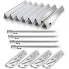 Flavorizer Bars, Burners & Heat Deflectors Set for Weber Genesis II 400 & Genesis 400 Series Grills (S-410, S-415, S-435, S-440), Stainless Steel