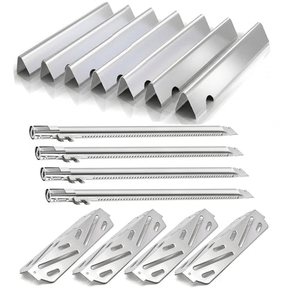 Stainless steel flavorizer bars, burners & heat deflectors kit for Weber Genesis II 400 series grills. replaces 66033, 66041, 67489