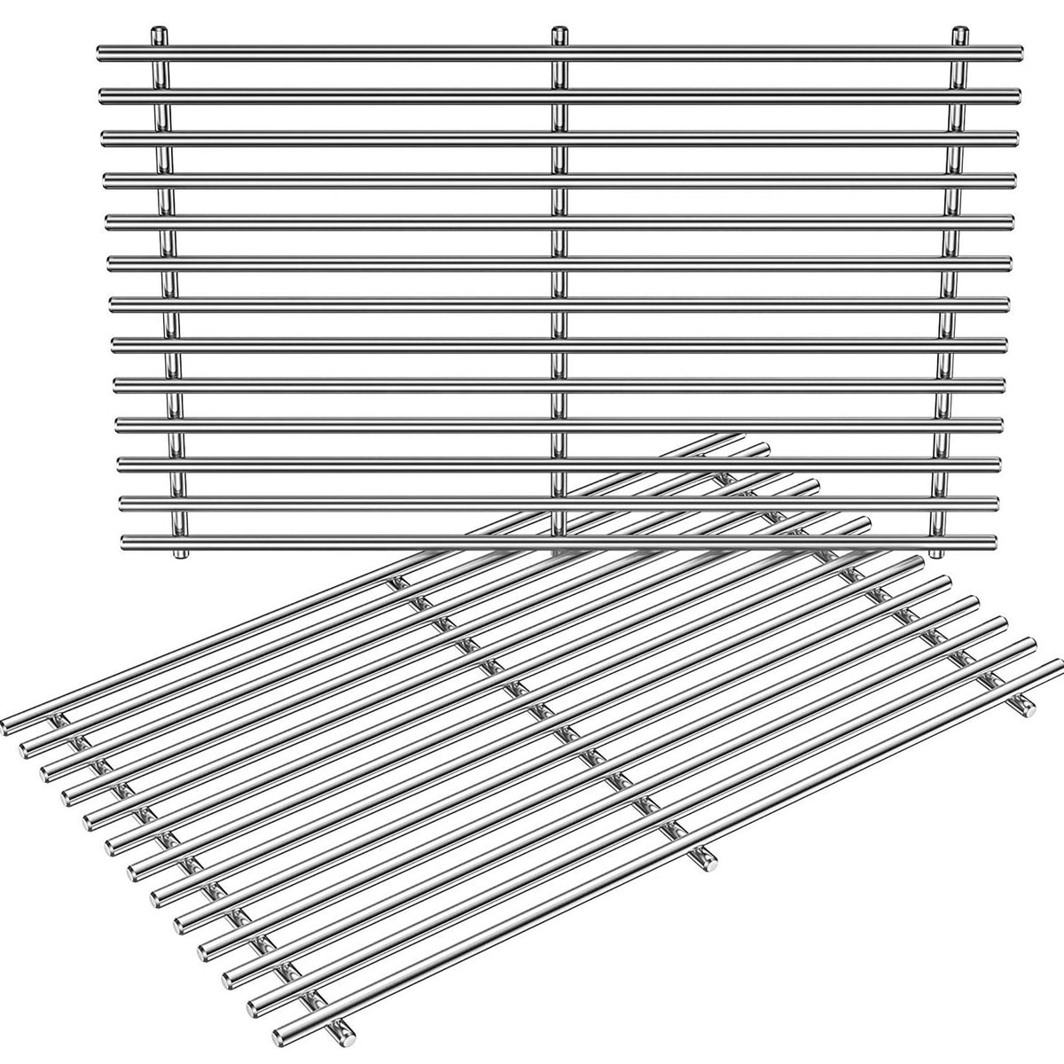 stainless steel cooking grates 48.8x30 cm for Weber Summit 440, 450, 460 & 470 grills, replaces 67550.