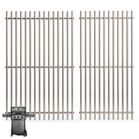 stainless steel cooking grates 2-pack for Napoleon Freestyle 365, Legend 365 & Rogue 365 series gas grills.