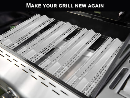 3-Pack Adjustable Length (40 - 47 cm) Sear Plates for NAPOLEON LEX, Mirage, Lifestyle & Many Other Grills, Universal Grill Parts