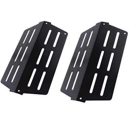 2-pack porcelain steel heat deflectors replacing Weber 7622 65505 for Genesis 300 series gas grills 33.6x22 cm.