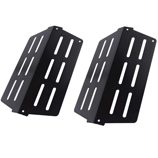 2-pack porcelain steel heat deflectors replacing Weber 7622 65505 for Genesis 300 series gas grills 33.6x22 cm.
