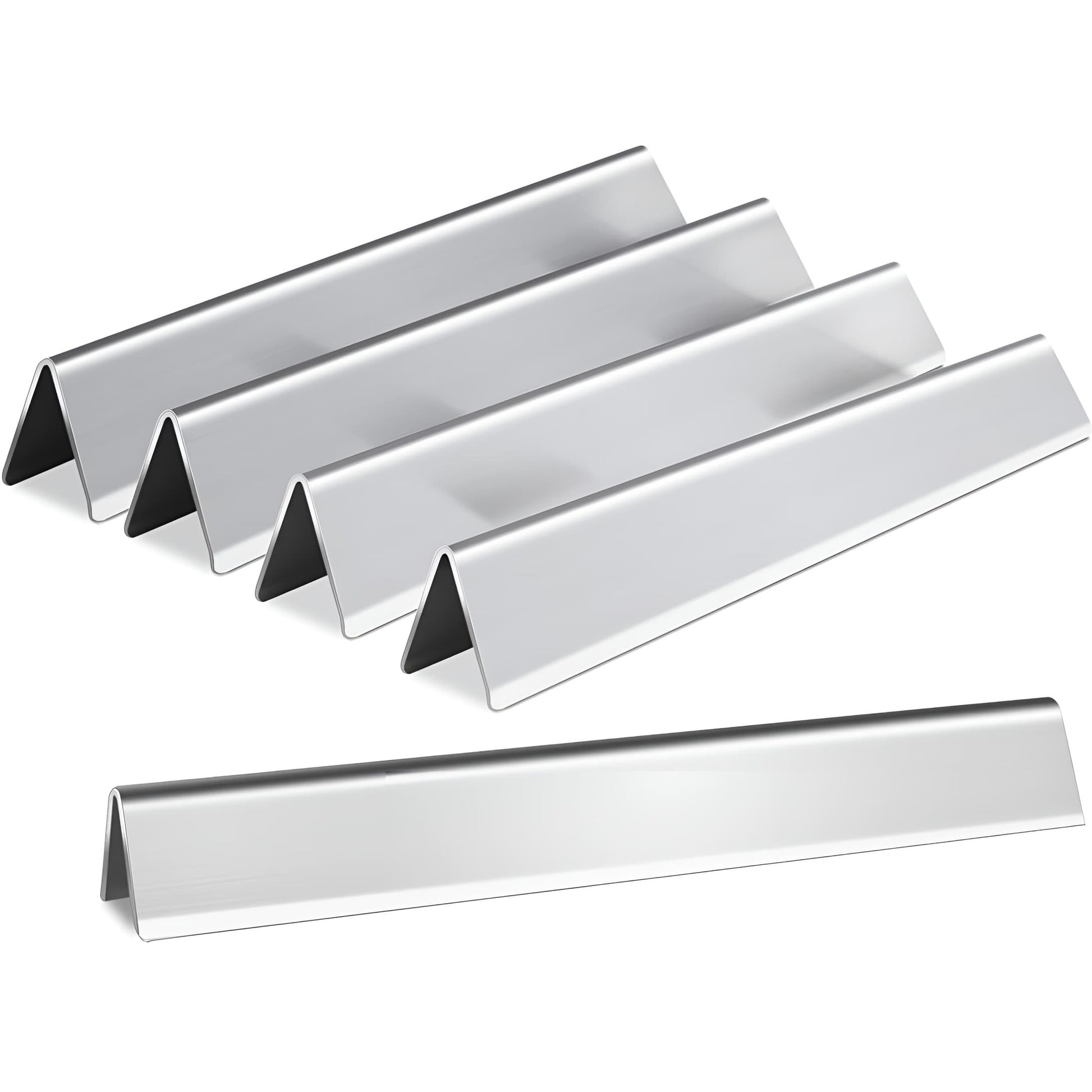 5-pack stainless steel flavorizer bars replacing Weber 7621 & 7620 for Genesis 300 (310, 320, 330) grills.