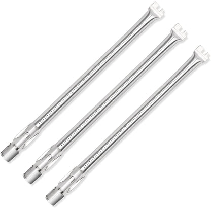 3-pack stainless steel burners replacing Weber 62752 for Genesis 300 series grills (E310 and S330).
