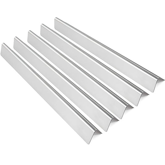 5-pack stainless steel flavorizer bars replacing Weber 7539 & 7540 for Genesis 300 series grills.
