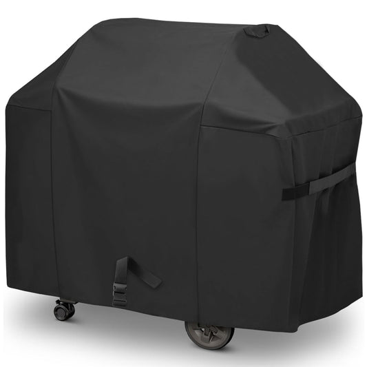 Heavy-duty 600D waterproof BBQ grill cover for Weber Genesis 300 & Genesis II 300 series gas grills.
