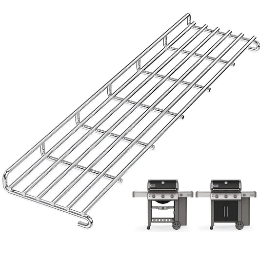 Stainless steel warming rack replacing Weber 66044 for Genesis II 300 & LX 300 series gas grills