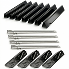 Flavorizer Bars, Burners & Heat Deflectors Set for Weber Genesis II 400 & Genesis 400 Series Grills (E-410, E-415, E-425, E-435, E-440), Porcelain-Enameled