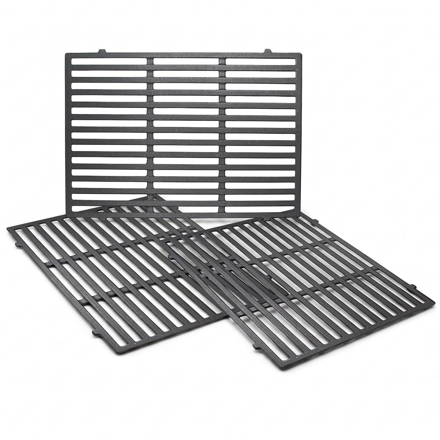 Cast iron grill grates set replacing Weber 66096 for Genesis II 610 & LX 640 series gas grills.