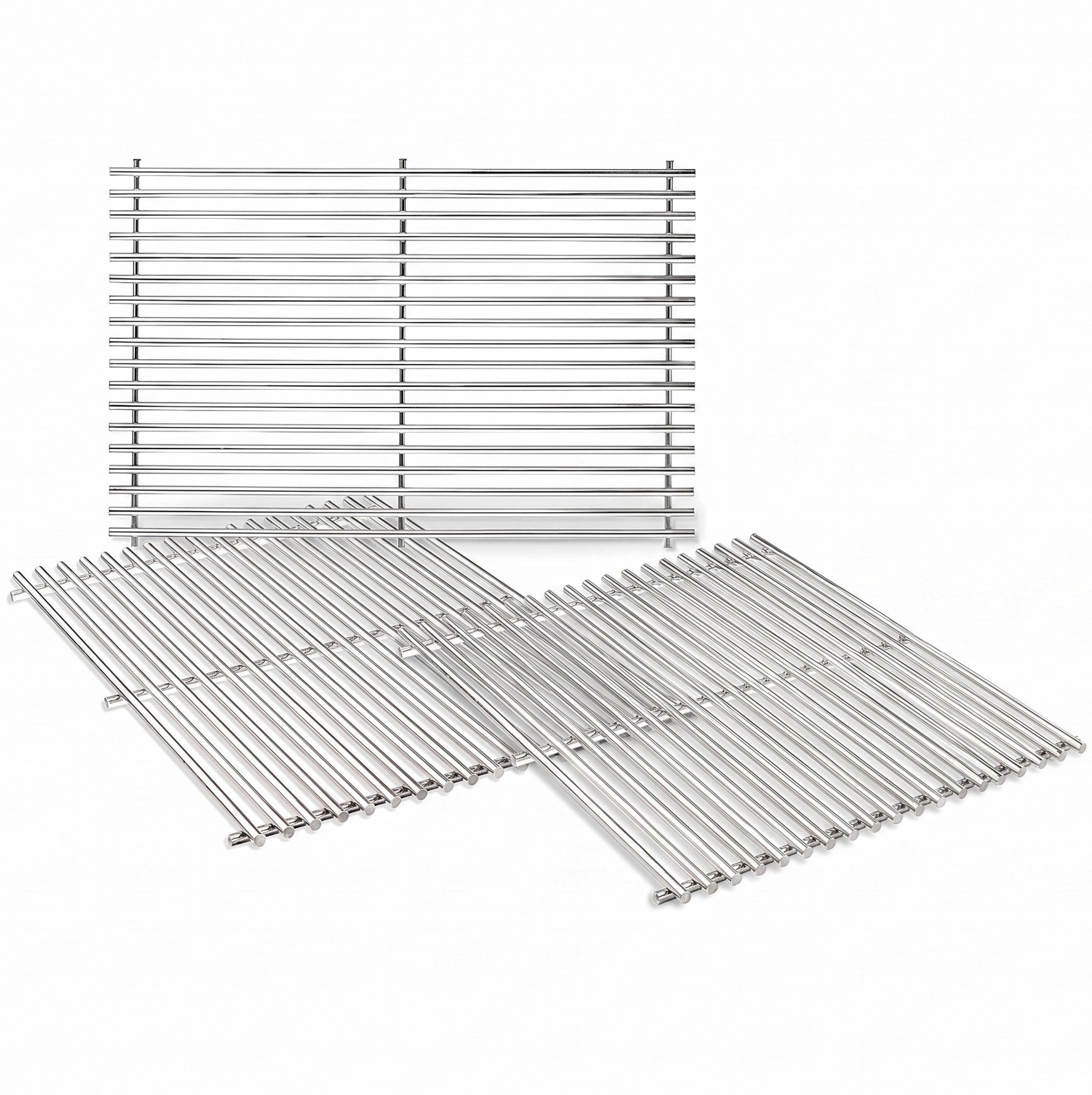 stainless steel grill grates set replacing Weber 66096 for Genesis II 600 & LX 640 series gas grills.