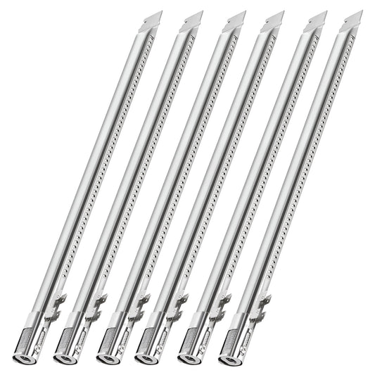 6-pack stainless steel burners replacing Weber 67491 for Genesis II 610 & LX 640 series 6-burner gas grills.