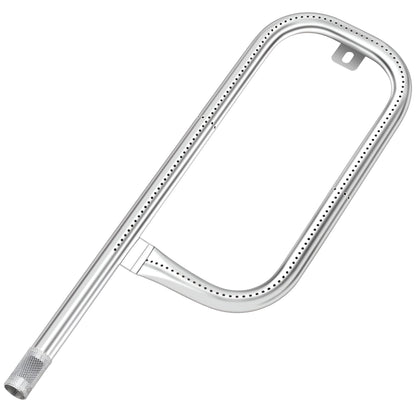 P-shaped stainless steel burner replacing Weber 60040 for Q100, Q120, Q1000 & Q1200 series portable grills.