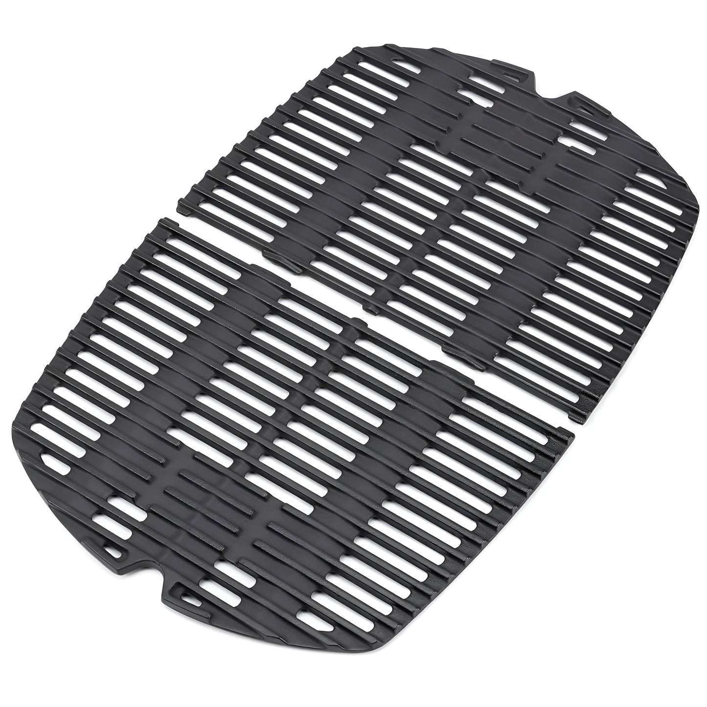 Cast iron grill grates set replacing Weber 7645 for Q200, Q220, Q2000, and Q2200 gas grills 2-piece set.