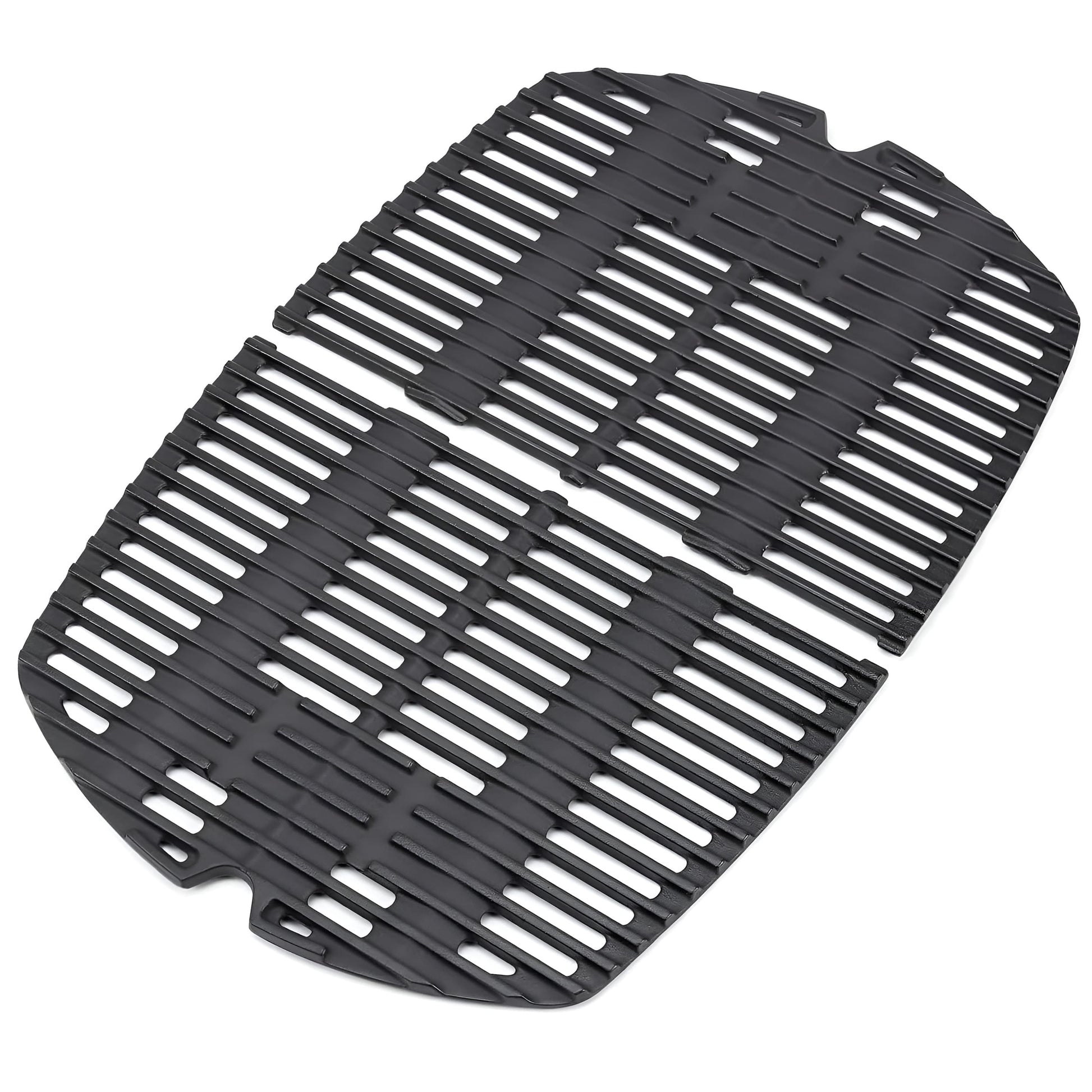 Cast iron grill grates set replacing Weber 7645 for Q200, Q220, Q2000, and Q2200 gas grills 2-piece set.