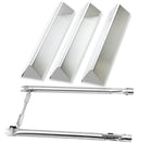 7635 Flavorizer Bars & 69785 Burners Set for Weber Spirit 200 & Spirit II 200 Series Grills – Fits E-210, E-220, S-210, S-220 (Front Controls) – Stainless Steel