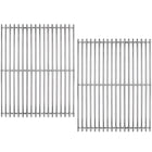 7521 / 7522, Grilles de cuisson pour Weber Spirit 200 Series (E-200, E-210, S-200, S-210), Spirit 500, Genesis Silver A & plus, 38 cm x 28,6 cm chacune (Commandes latérales), Acier inoxydable