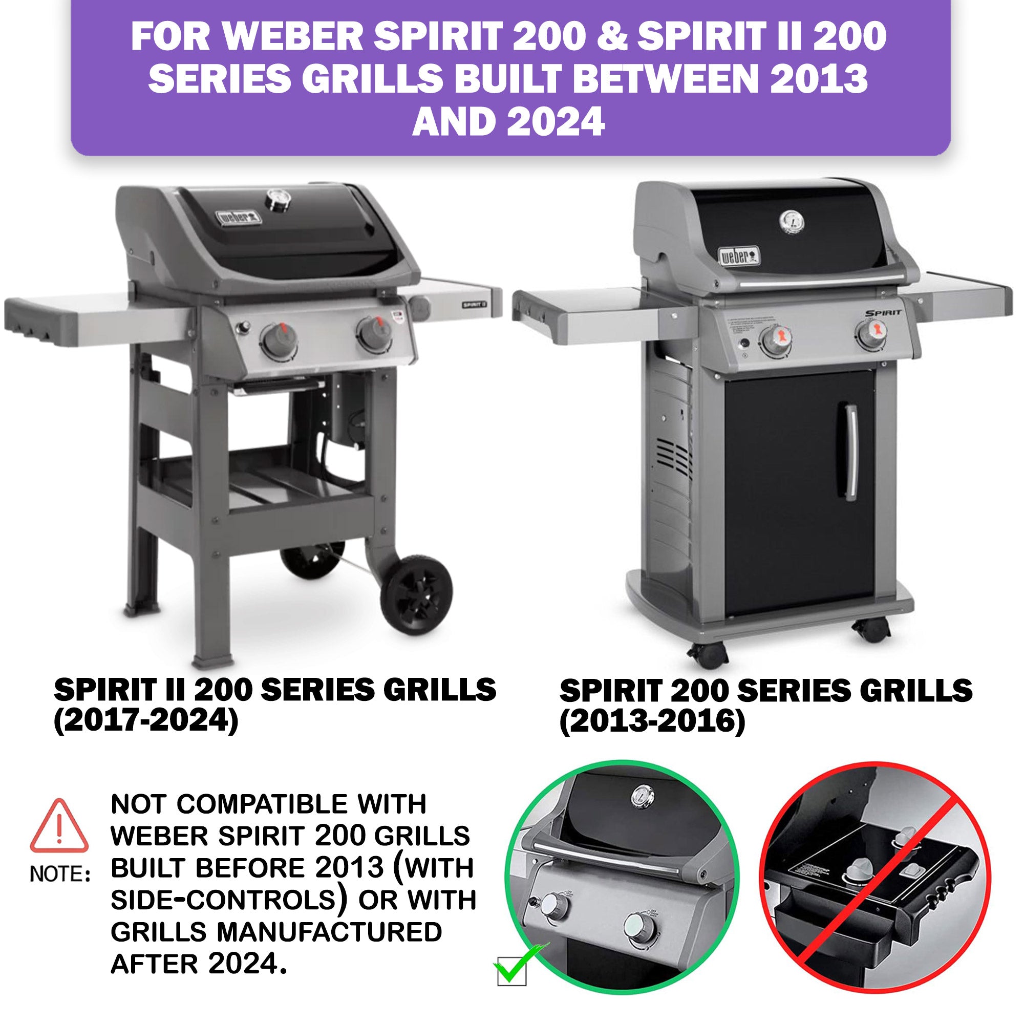 Weber Spirit 210/215/220 Grill Grates | Stainless Steel – Nordic