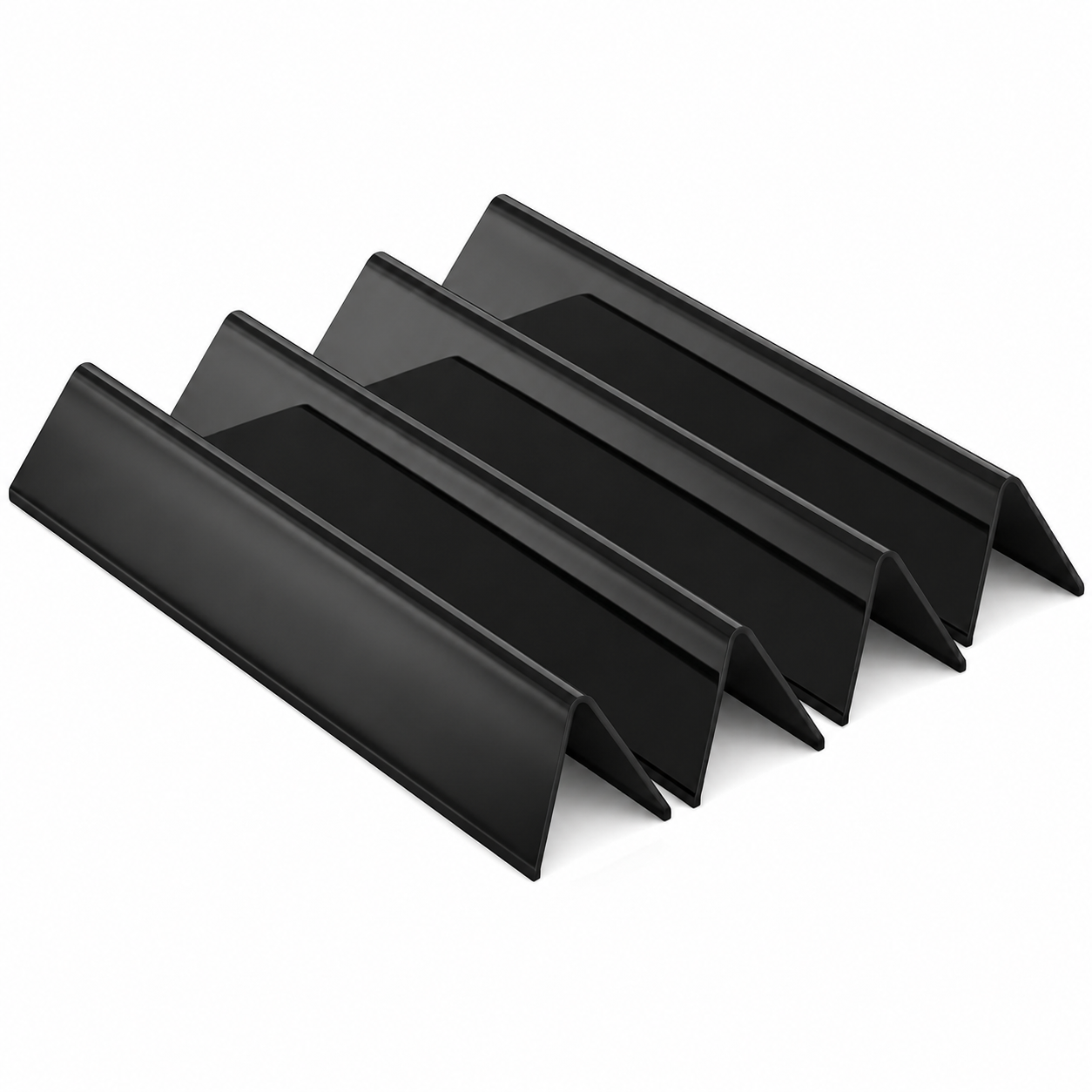 Set of 4 porcelain-enameled steel flavorizer bars for Weber Spirit 400 series grills including E-410, E-425 & SP-435.