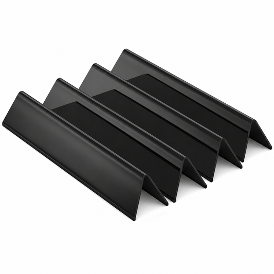 Set of 4 porcelain-enameled steel flavorizer bars for Weber Spirit 400 series grills including E-410, E-425 & SP-435.