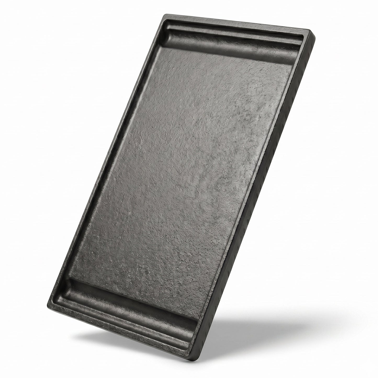 Cast iron flat griddle plate 44.5x25.8 cm replacing Weber 7637 grate for Spirit 200 & Spirit 300 series gas grills.