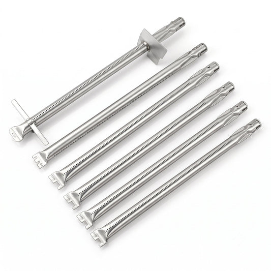 Stainless steel burner set replacing Weber 67557 & 67558 for Summit 400 series grills including E/S 470 & 460.