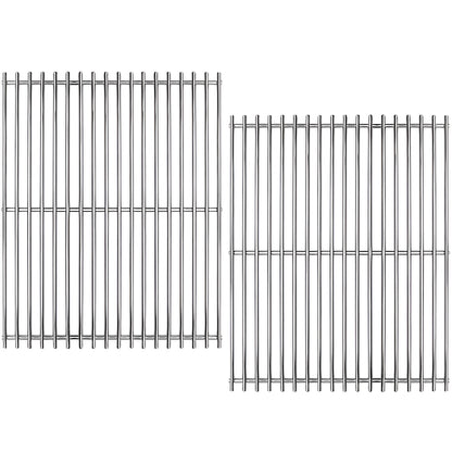 Weber 7522, 38cm Grill Grate Replacement for Spirit 200 Series (E-200, E-210, S-200, S-210), Genesis Silver A, 38cm X 28.6 cm each, (Side-Mounted Controls), Stainless Steel