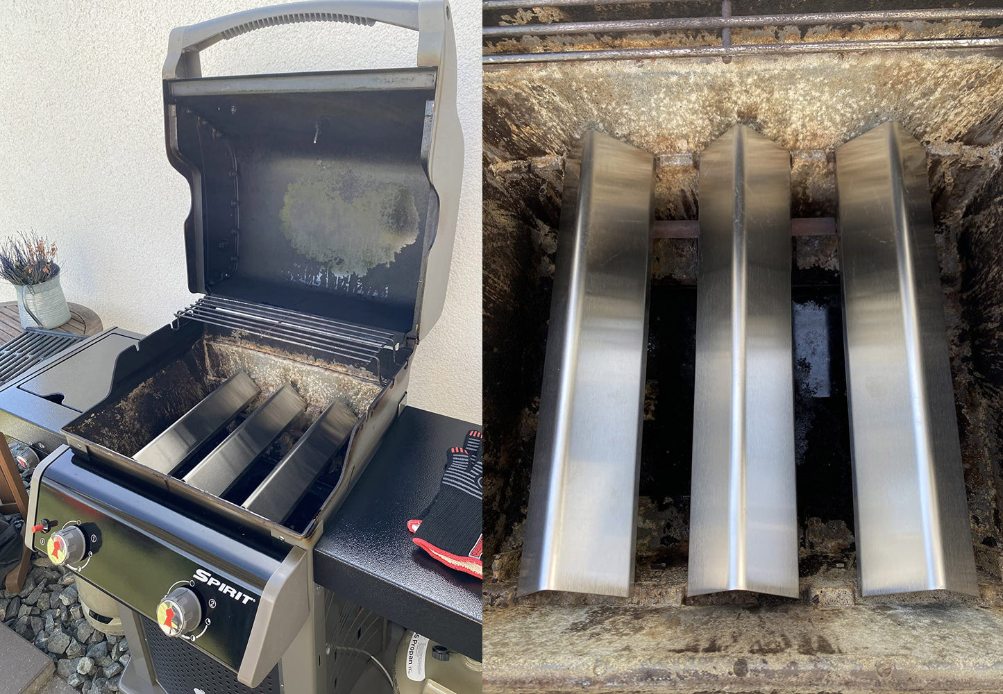 7635 Flavorizer Bars Weber Spirit 200- ja Spirit II 200 -sarjan etupaneelimallisiin grilleihin. Sopii malleihin E-210, E-220, S-210, S-220. Ruostumaton Weber grillin varaosa.