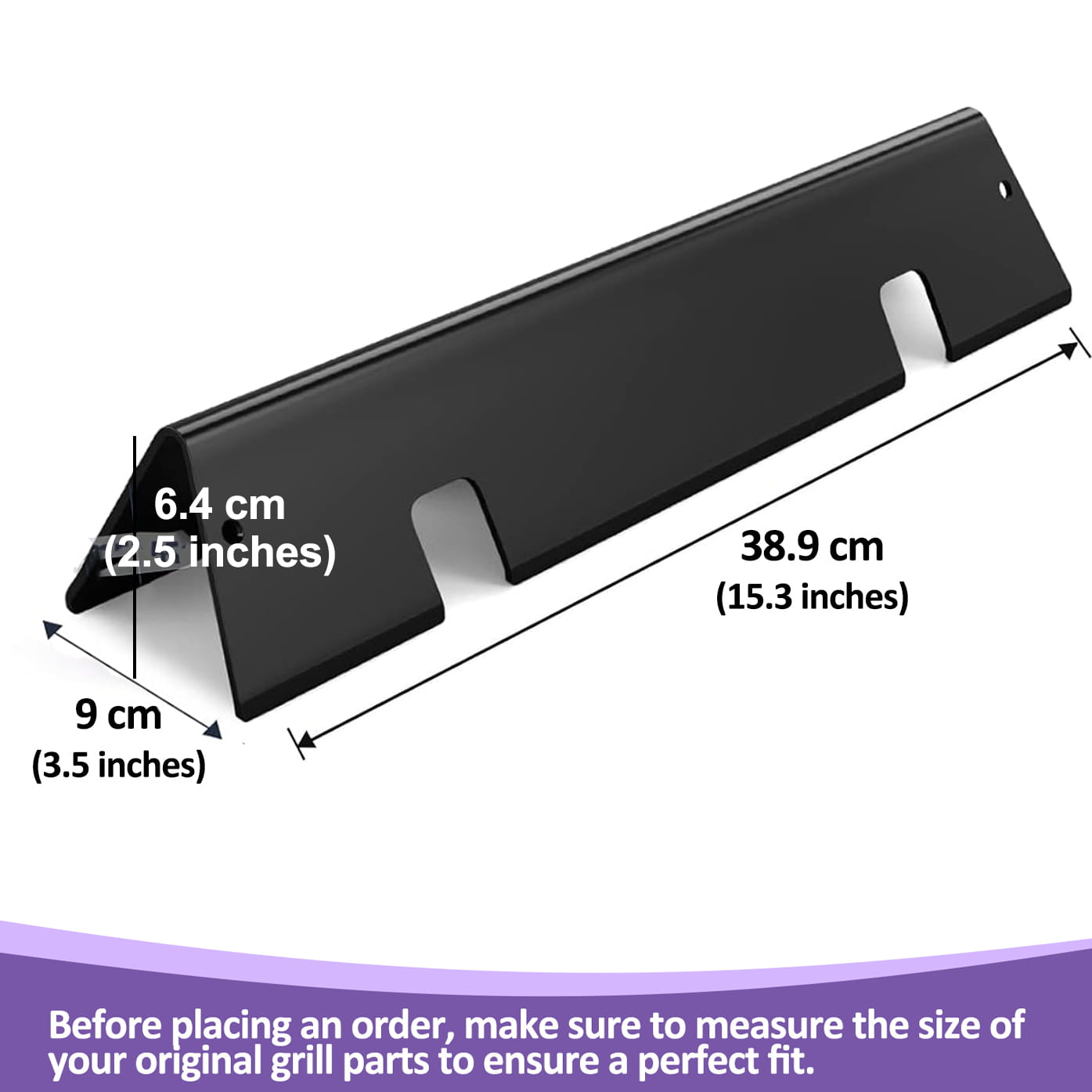 7635 Flavorizer Bars for Weber Spirit I & II 200 Series with Front Control Panel, Spirit E-210, E-220, S-210, S-220 Grill Parts