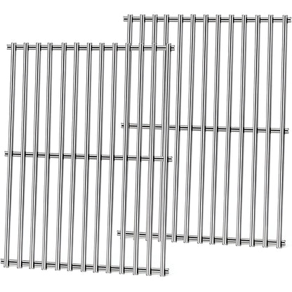 7637 Replacement Cooking Grates for Weber Spirit and Spirit II 200 Series Gas Grills (E-210, E-220, S-210, S-220), 44.2 x 25.7 cm each, Stainless Steel