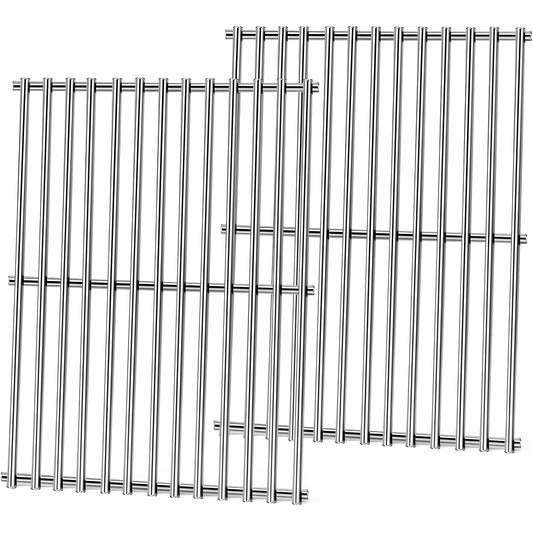 7637 Replacement Cooking Grates for Weber Spirit and Spirit II 200 Series Gas Grills (E-210, E-220, S-210, S-220), 44.2 x 25.7 cm each, Stainless Steel